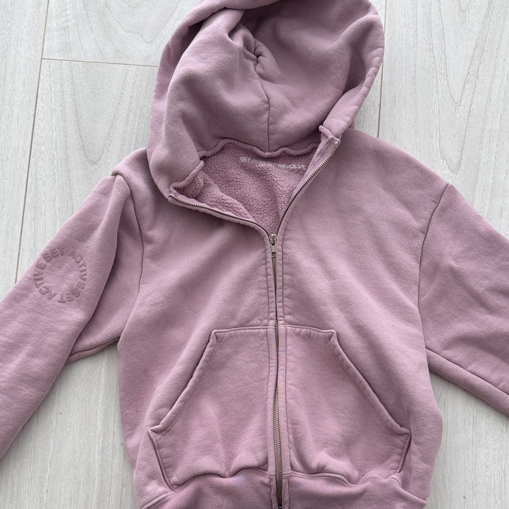 Set Active pink zip up size small